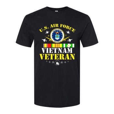 US Air Force Vietnam Veteran, USAF Veteran, USA Flag Gift Softstyle CVC T-Shirt