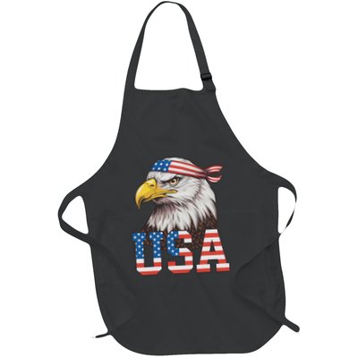 Usa American Flag Women Bald Eagle Patriotic Apron