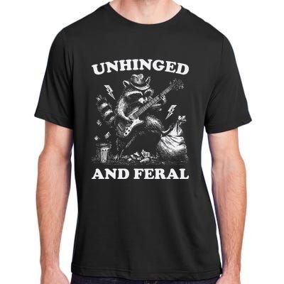 Unhinged And Feral Funny Raccoon Feral Summer Racoon Lover Adult ChromaSoft Performance T-Shirt