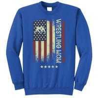 Usa American Flag Wrestling Mom Cute Gift Sweatshirt