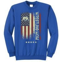 Usa American Flag Wrestling Mom Cute Gift Tall Sweatshirt