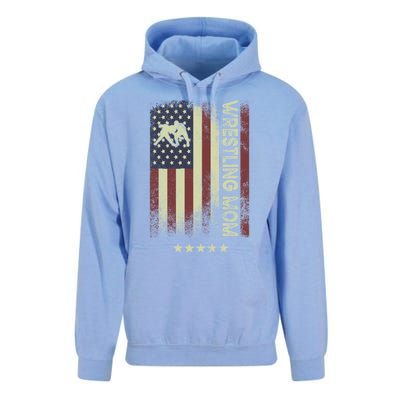 Usa American Flag Wrestling Mom Cute Gift Unisex Surf Hoodie