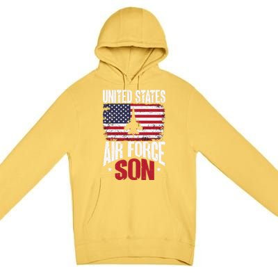 Us Air Force Veteran United Sates Air Force Son Cool Gift Premium Pullover Hoodie