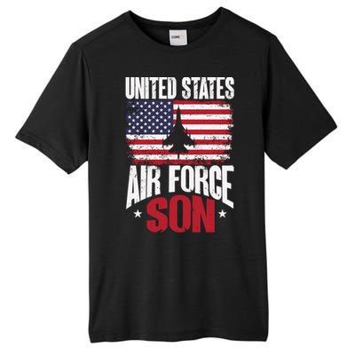 Us Air Force Veteran United Sates Air Force Son Cool Gift Tall Fusion ChromaSoft Performance T-Shirt