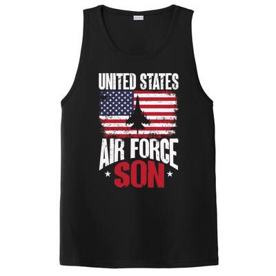 Us Air Force Veteran United Sates Air Force Son Cool Gift PosiCharge Competitor Tank