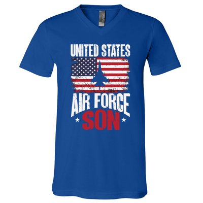 Us Air Force Veteran United Sates Air Force Son Cool Gift V-Neck T-Shirt