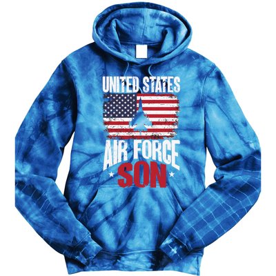 Us Air Force Veteran United Sates Air Force Son Cool Gift Tie Dye Hoodie