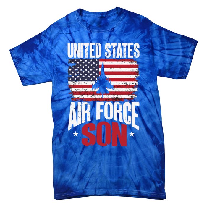 Us Air Force Veteran United Sates Air Force Son Cool Gift Tie-Dye T-Shirt