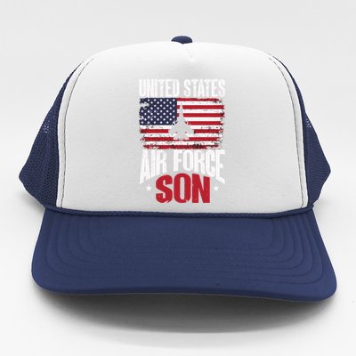 Us Air Force Veteran United Sates Air Force Son Cool Gift Trucker Hat