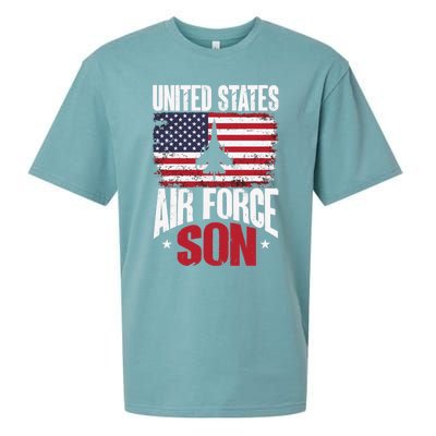 Us Air Force Veteran United Sates Air Force Son Cool Gift Sueded Cloud Jersey T-Shirt