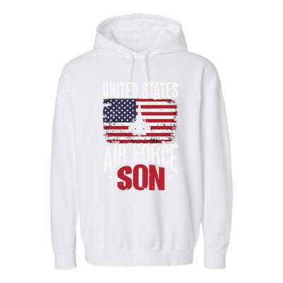 Us Air Force Veteran United Sates Air Force Son Cool Gift Garment-Dyed Fleece Hoodie