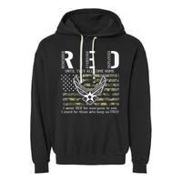 US Air Force Support RED Friday Remember Everyone Deployed Garment-Dyed Fleece Hoodie