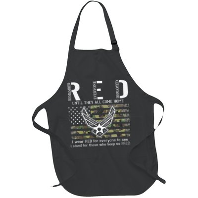 US Air Force Support RED Friday Remember Everyone Deployed Apron