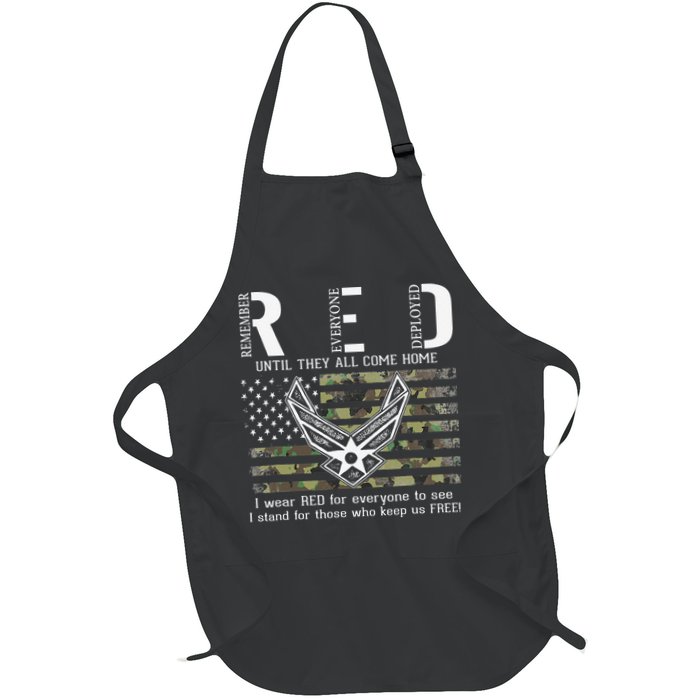 US Air Force Support RED Friday Remember Everyone Deployed Apron