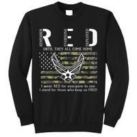 US Air Force Support RED Friday Remember Everyone Deployed Sweatshirt