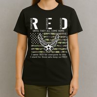 US Air Force Support RED Friday Remember Everyone Deployed T-Shirt