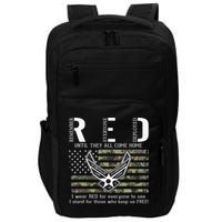 US Air Force Support RED Friday Remember Everyone Deployed Impact Tech Backpack