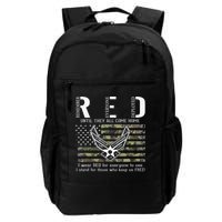 US Air Force Support RED Friday Remember Everyone Deployed Backpack