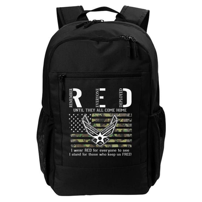 US Air Force Support RED Friday Remember Everyone Deployed Backpack