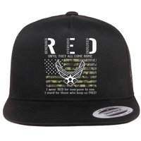 US Air Force Support RED Friday Remember Everyone Deployed Flatbill Hat