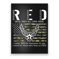 US Air Force Support RED Friday Remember Everyone Deployed Poster