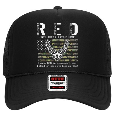 US Air Force Support RED Friday Remember Everyone Deployed Trucker Hat