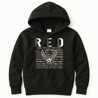 US Air Force Support RED Friday Remember Everyone Deployed Kids Hoodie