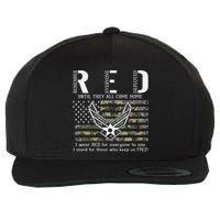 US Air Force Support RED Friday Remember Everyone Deployed Wool Snapback Cap