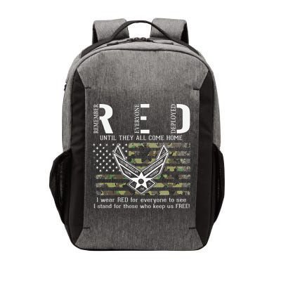 US Air Force Support RED Friday Remember Everyone Deployed Vector Backpack