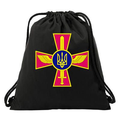 Ukrainian A.I.R Force Emblem Ukraine Armed Forces Uaf Drawstring Bag