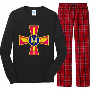 Ukrainian A.I.R Force Emblem Ukraine Armed Forces Uaf Long Sleeve Pajama Set