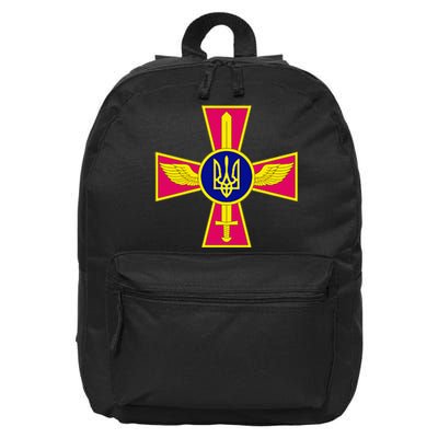 Ukrainian A.I.R Force Emblem Ukraine Armed Forces Uaf 16 in Basic Backpack