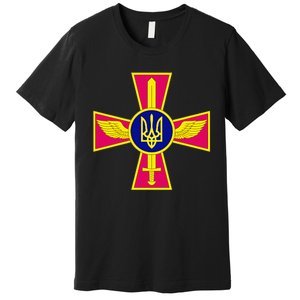 Ukrainian A.I.R Force Emblem Ukraine Armed Forces Uaf Premium T-Shirt