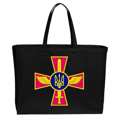 Ukrainian A.I.R Force Emblem Ukraine Armed Forces Uaf Cotton Canvas Jumbo Tote