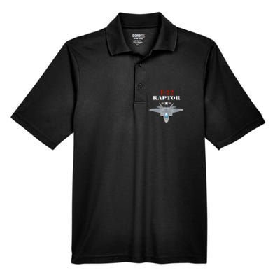 US Air Force Military Aviation F22 Raptor Proud Air Force Men's Origin Performance Piqué Polo