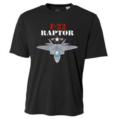 US Air Force Military Aviation F22 Raptor Proud Air Force Cooling Performance Crew T-Shirt