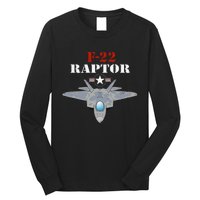 US Air Force Military Aviation F22 Raptor Proud Air Force Long Sleeve Shirt