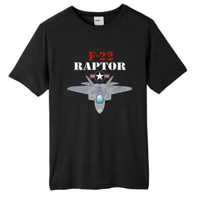 US Air Force Military Aviation F22 Raptor Proud Air Force Tall Fusion ChromaSoft Performance T-Shirt