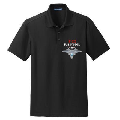 US Air Force Military Aviation F22 Raptor Proud Air Force Dry Zone Grid Polo