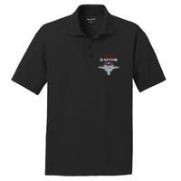 US Air Force Military Aviation F22 Raptor Proud Air Force PosiCharge RacerMesh Polo