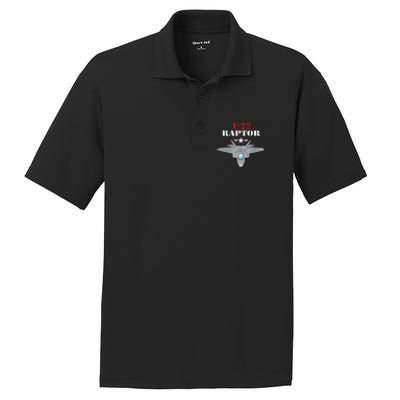 US Air Force Military Aviation F22 Raptor Proud Air Force PosiCharge RacerMesh Polo