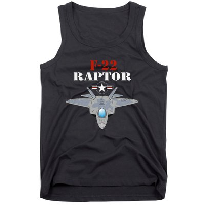 US Air Force Military Aviation F22 Raptor Proud Air Force Tank Top