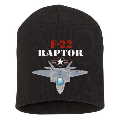 US Air Force Military Aviation F22 Raptor Proud Air Force Short Acrylic Beanie