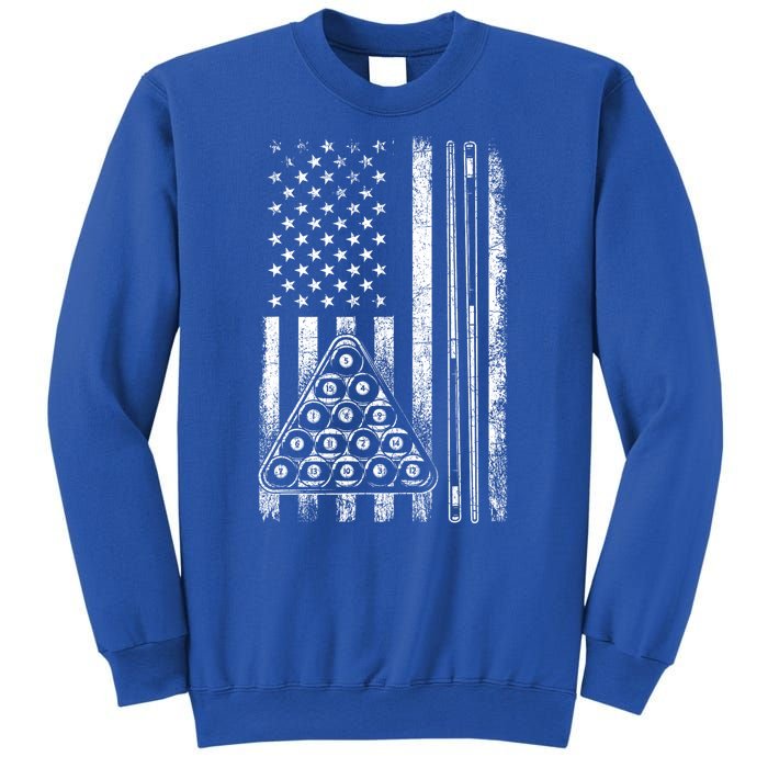 Usa American Flag Pool Player Sports Lover Billiard Game Gift Ideas For Fan Sweatshirt