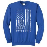 Usa American Flag Pool Player Sports Lover Billiard Game Gift Ideas For Fan Tall Sweatshirt