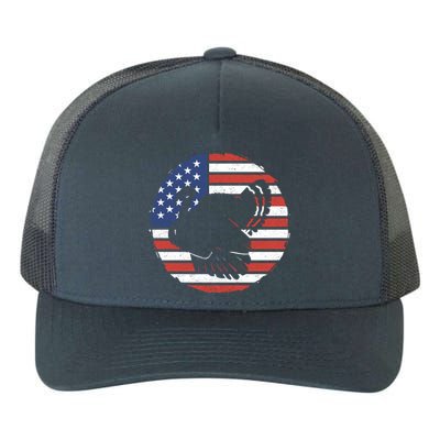 Us America Flag Turkey Funny Gift Yupoong Adult 5-Panel Trucker Hat