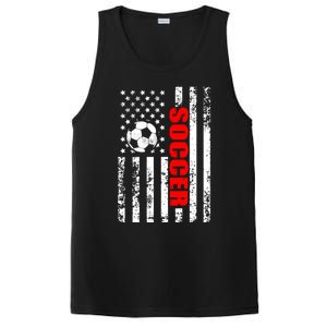 Us American Flag Soccer Patriotic Soccer Great Gift PosiCharge Competitor Tank