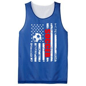 Us American Flag Soccer Patriotic Soccer Great Gift Mesh Reversible Basketball Jersey Tank