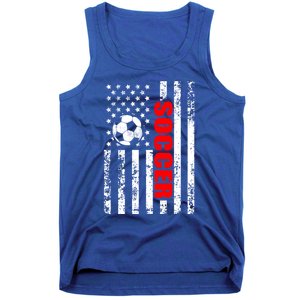 Us American Flag Soccer Patriotic Soccer Great Gift Tank Top