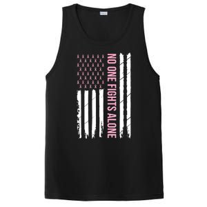 Usa American Flag Breast Cancer Awareness Ribbon Gift PosiCharge Competitor Tank